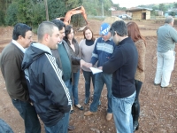 Vereadores visitam obra da nova escola municipal